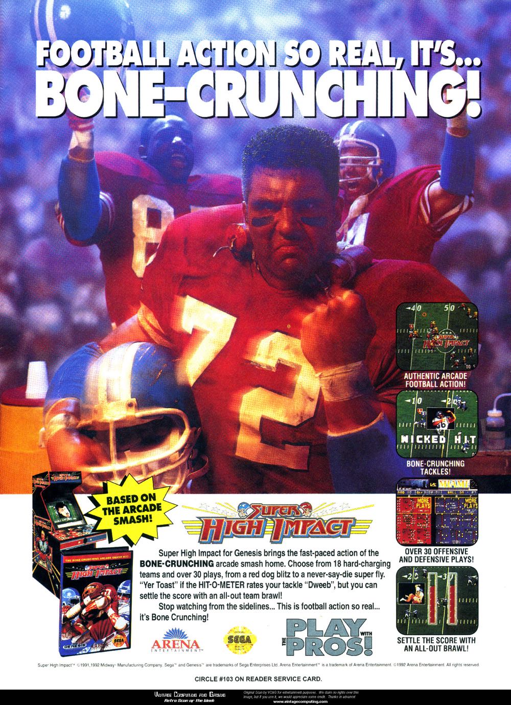 Super High Impact - Nintendo Super Nintendo Entertainment System (SNES) (Midway Games / Acclaim Entertainment - 1-2) video game collectible [Barcode 021481601067] - Main Image 4