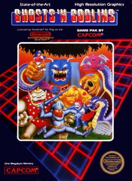 Ghosts ’n Goblins - Nintendo Entertainment System (NES) (Capcom - 2) video game collectible [Barcode 400000384047] - Main Image 1