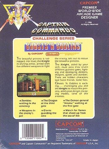 Ghosts ’n Goblins - Nintendo Entertainment System (NES) (Capcom - 2) video game collectible [Barcode 400000384047] - Main Image 2