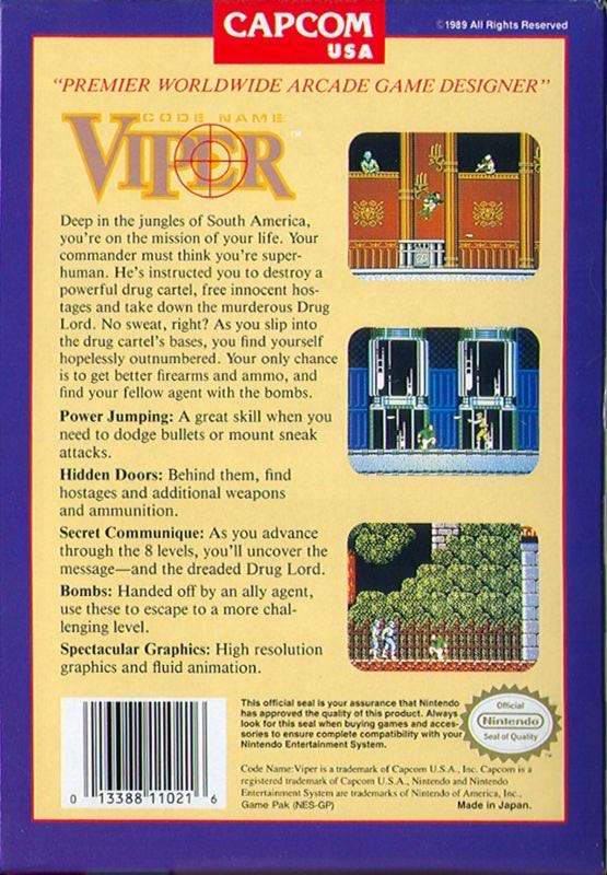 Code Name: Viper - Nintendo Entertainment System (NES) (Capcom) video game collectible - Main Image 2
