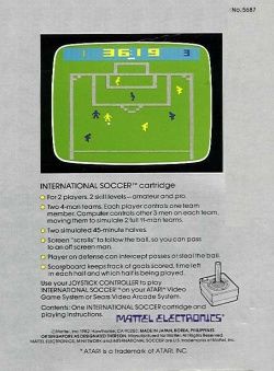 International Soccer - Atari 2600 (Telegames) video game collectible - Main Image 2