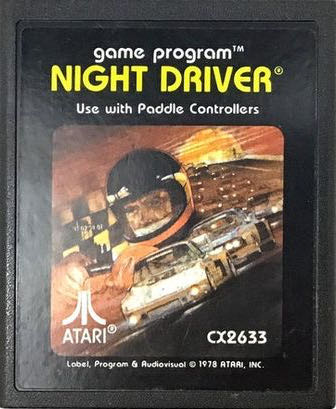 Night Driver - Atari 2600 (Atari - 1) video game collectible - Main Image 3