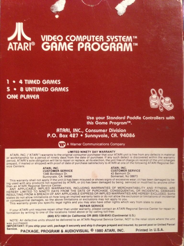 Night Driver - Atari 2600 (1) video game collectible - Main Image 2