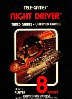 Night Driver - Atari 2600 (Atari) video game collectible - Main Image 1