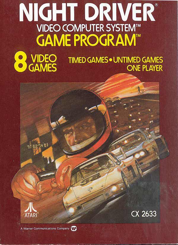 Night Driver - Atari 2600 video game collectible - Main Image 1