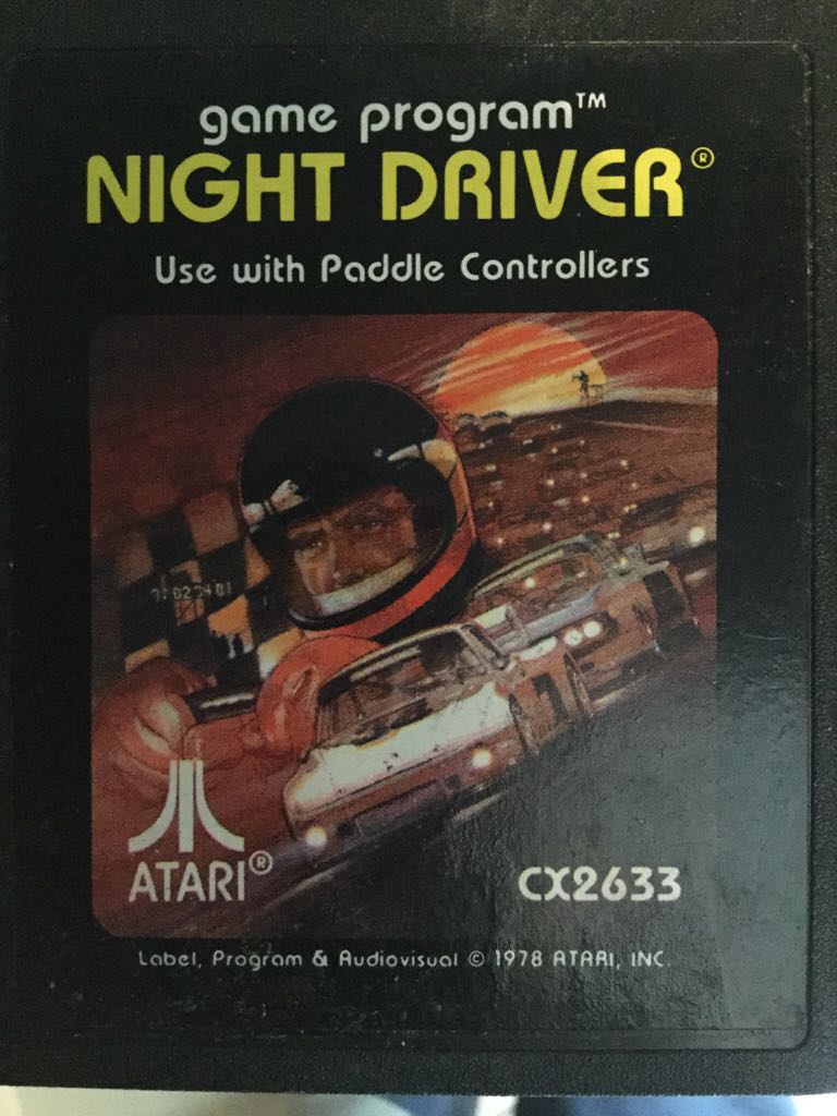 Night Driver - Atari 2600 video game collectible - Main Image 1