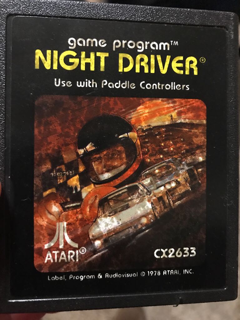 Night Driver - Atari 2600 video game collectible - Main Image 1