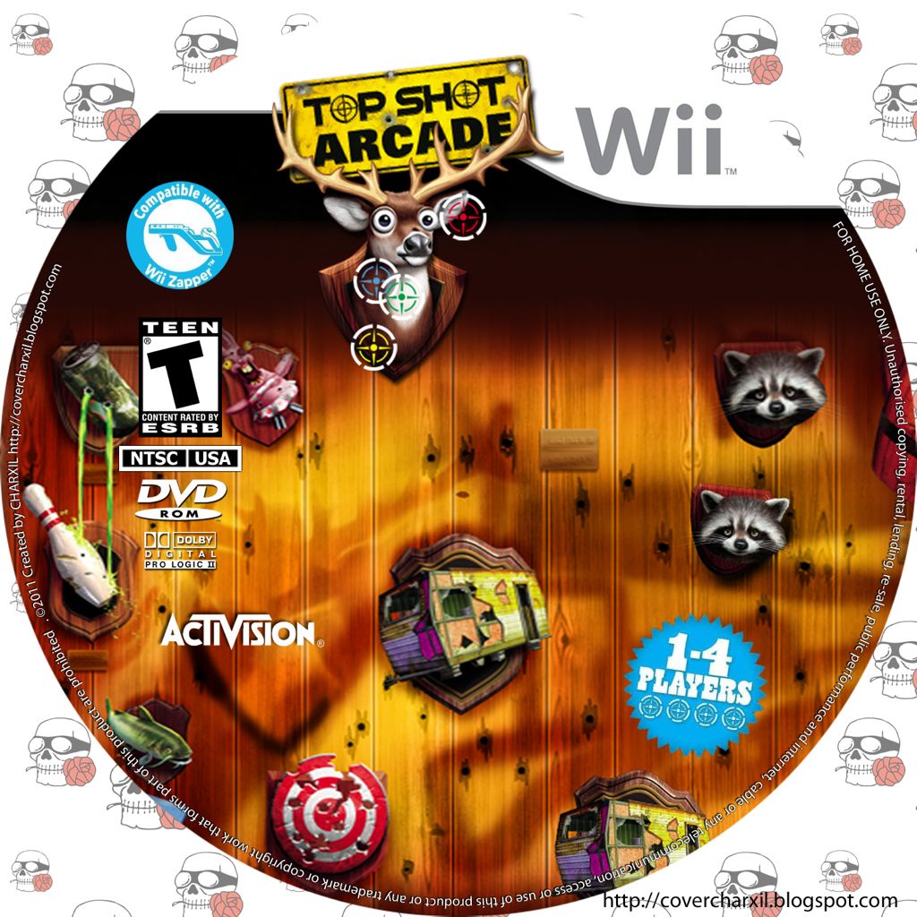 Top Shot Arcade - Nintendo Wii (Activision - 1-4) video game collectible [Barcode 047875765375] - Main Image 2
