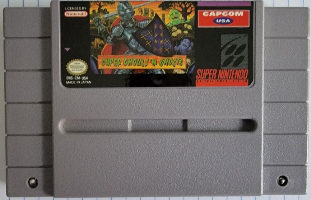 Super Ghouls ’N Ghosts - Nintendo Super Nintendo Entertainment System (SNES) (Capcom - 1) video game collectible - Main Image 2