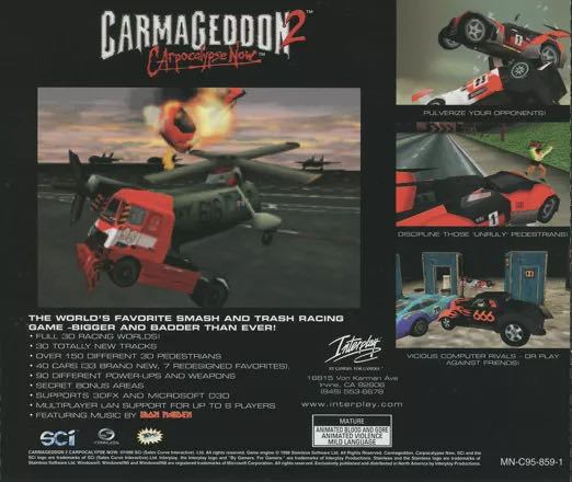 Carmageddon 2 - PC (Interplay Entertainment Corp.) video game collectible - Main Image 2