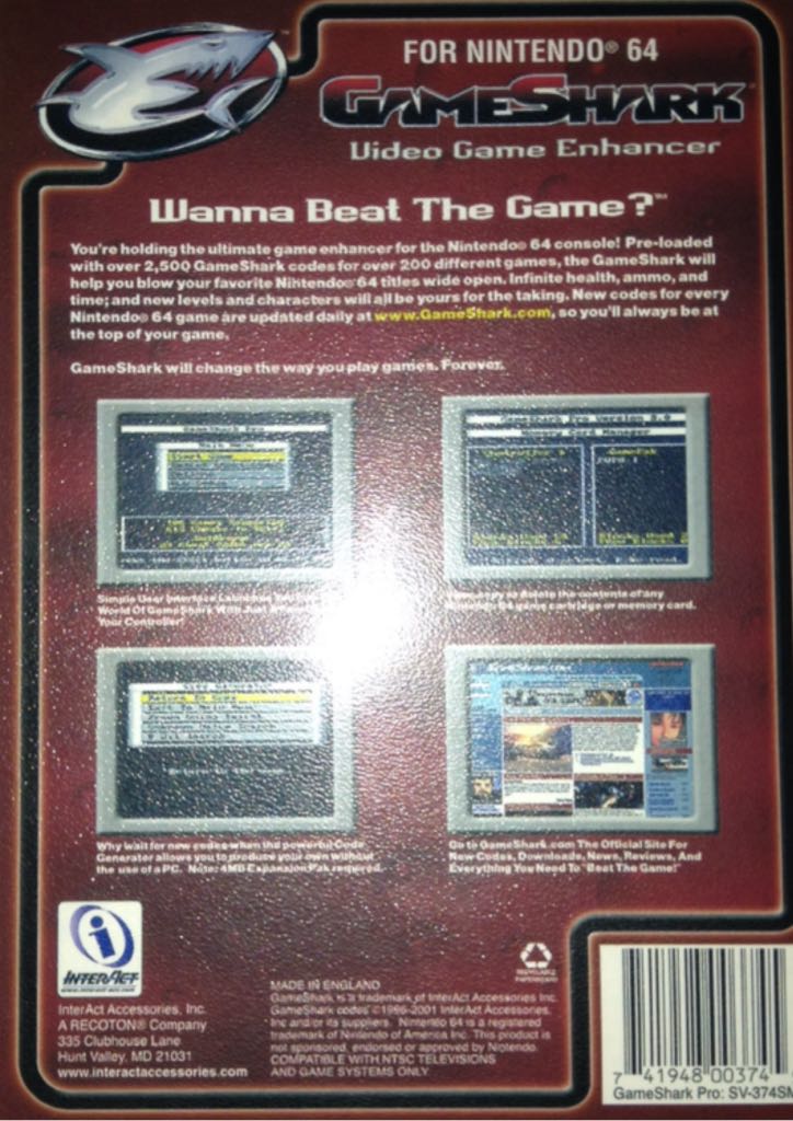 GameShark Pro - Nintendo 64 (N64) (GameShark) video game collectible - Main Image 2