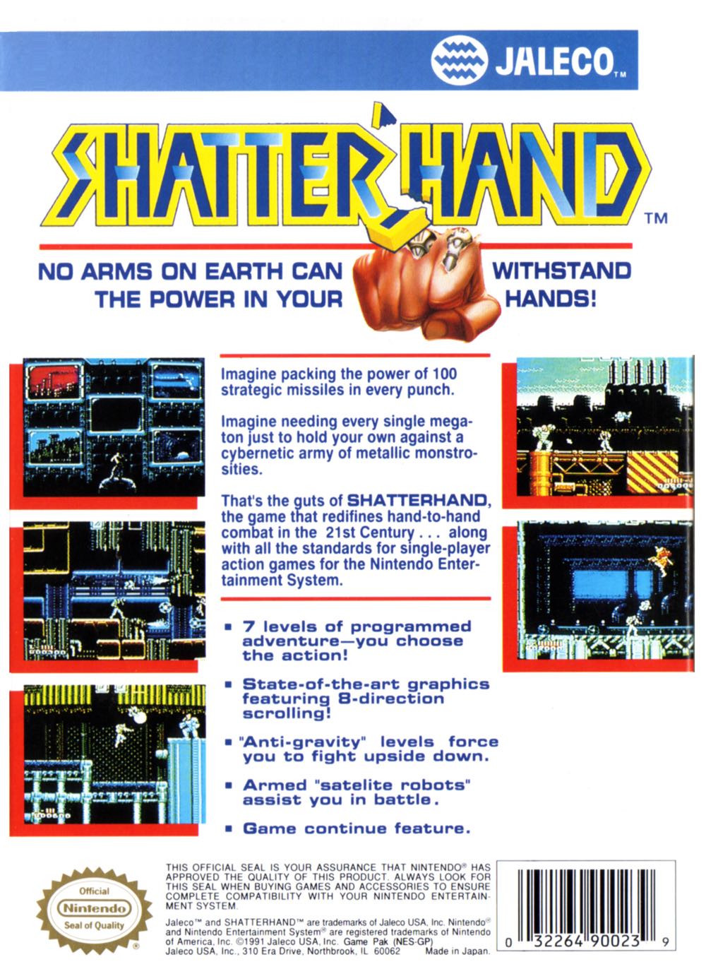 Shatterhand - Nintendo Entertainment System (NES) (Jaleco) video game collectible - Main Image 2