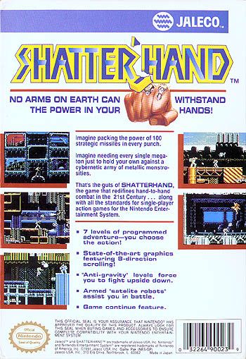Shatterhand - Nintendo Entertainment System (NES) (Jaleco - 1) video game collectible - Main Image 2