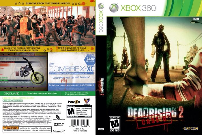 Dead Rising 2: Case Zero - Microsoft Xbox 360 video game collectible - Main Image 2