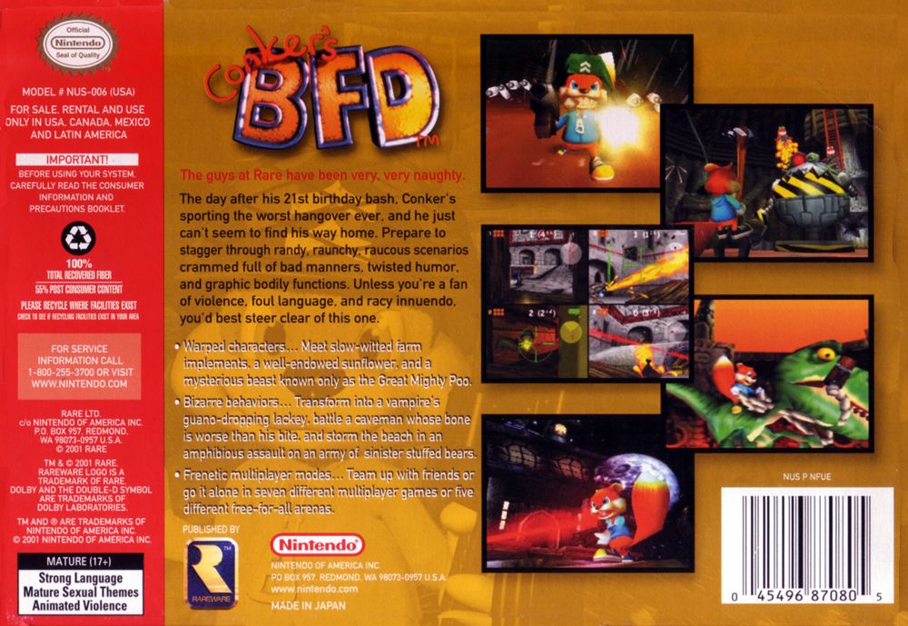 Conker’s Bad Fur Day - Microsoft Xbox One (Microsoft) video game collectible - Main Image 2