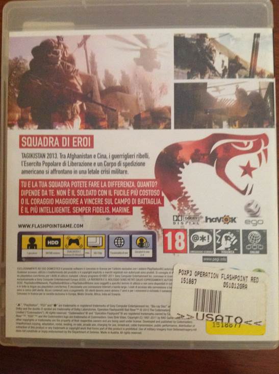 Operation Flashpoint: Red River - Sony PlayStation 3 (PS3) (Codemasters - 1) video game collectible [Barcode 767649403400] - Main Image 2