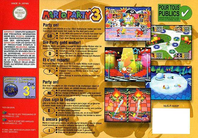 Mario Party 3 - Nintendo 64 (N64) (Nintendo - 4) video game collectible [Barcode 045496870898] - Main Image 2