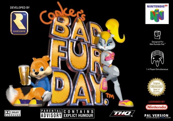 Conkers Bad Fur Day - Nintendo 64 (N64) video game collectible - Main Image 1