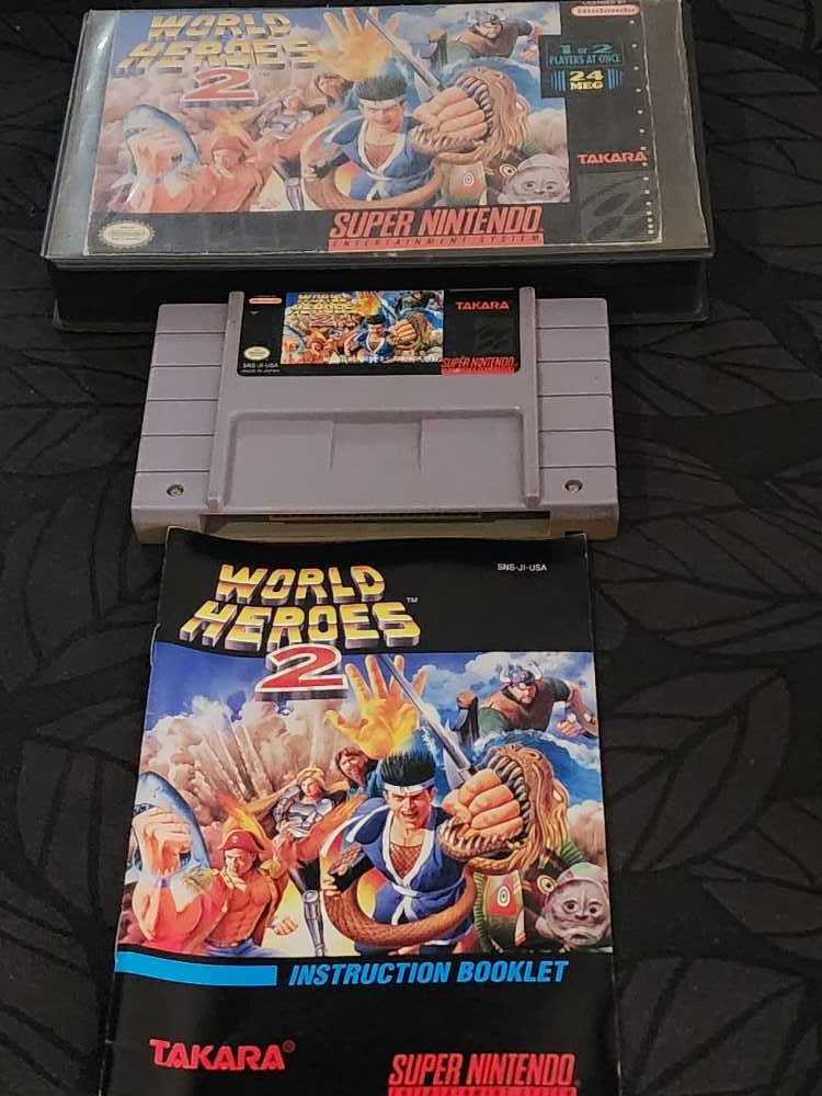 World Heroes 2 - Nintendo Super Nintendo Entertainment System (SNES) (Box Completa (Manual + Caixa)) video game collectible - Main Image 2