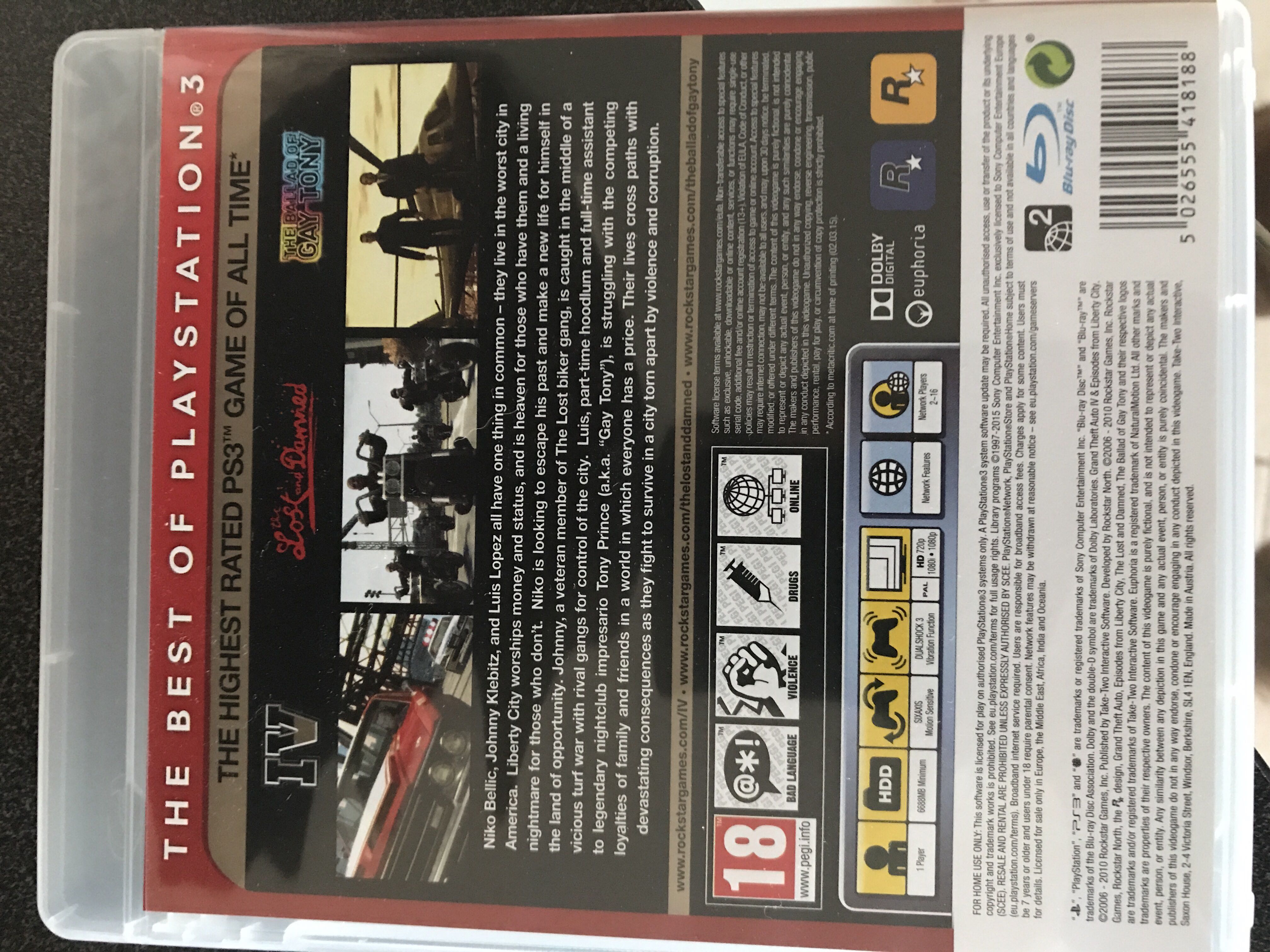 Grand Theft Auto IV & Episodes From Liberty City - Sony PlayStation 3 (PS3) video game collectible - Main Image 2