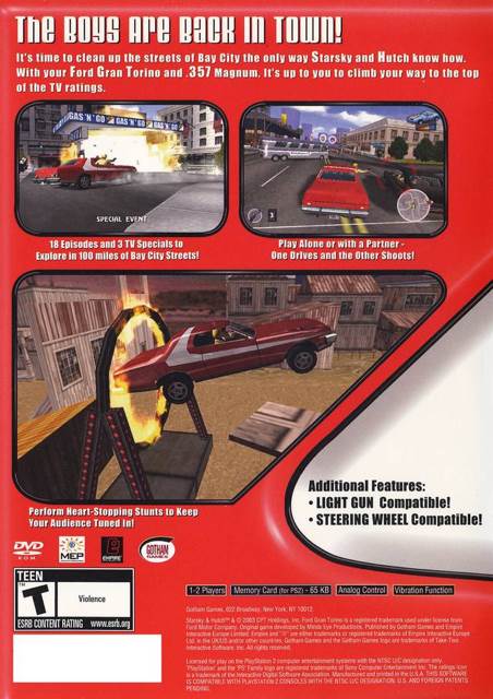 Starsky & Hutch - Sony PlayStation 2 (PS2) (Empire Interactive - 1-2) video game collectible [Barcode 5017783455571] - Main Image 2