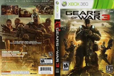 Gears Of War 3 - Microsoft Xbox 360 (Microsoft Game Studios - 1) video game collectible [Barcode 885370212884] - Main Image 2