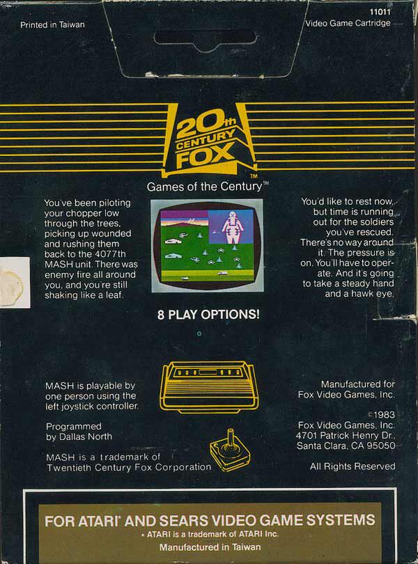 M*A*S*H - Atari 2600 video game collectible - Main Image 2