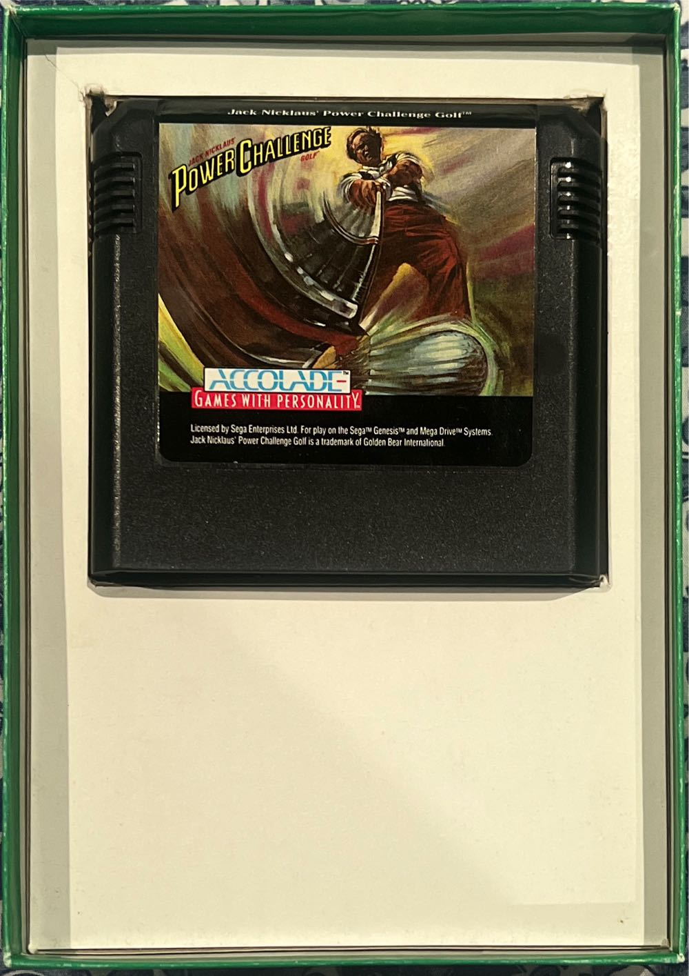 Jack Nicklaus’ Power Challenge Golf - Sega Genesis (Mega Drive) (Accolade - 1-4) video game collectible [Barcode 015605032127] - Main Image 3