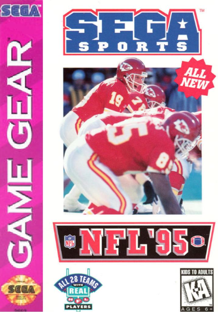 NFL ’95 - Sega Game Gear video game collectible - Main Image 1