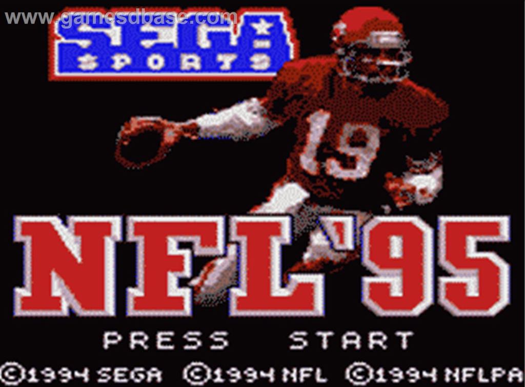 NFL ’95 - Sega Game Gear video game collectible - Main Image 2