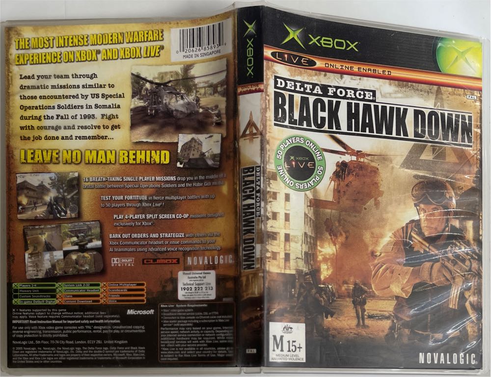 Delta Force: Black Hawk Down - Microsoft Xbox (1-4) video game collectible [Barcode 020626858939] - Main Image 4