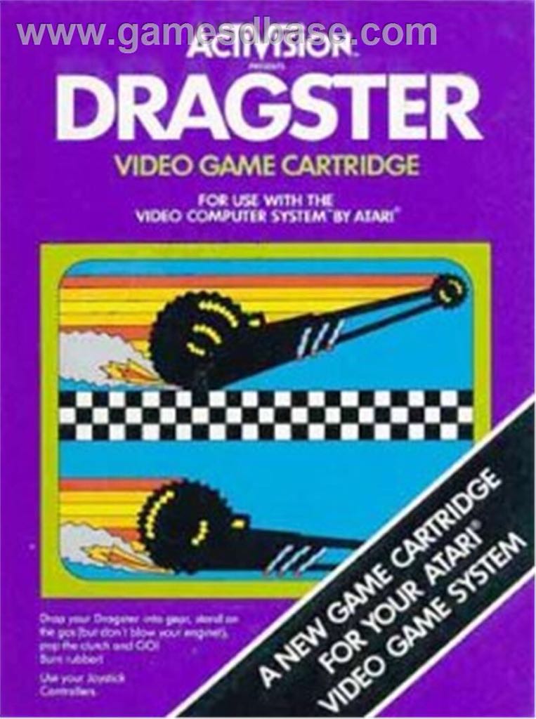 Dragster - Atari 2600 video game collectible - Main Image 1