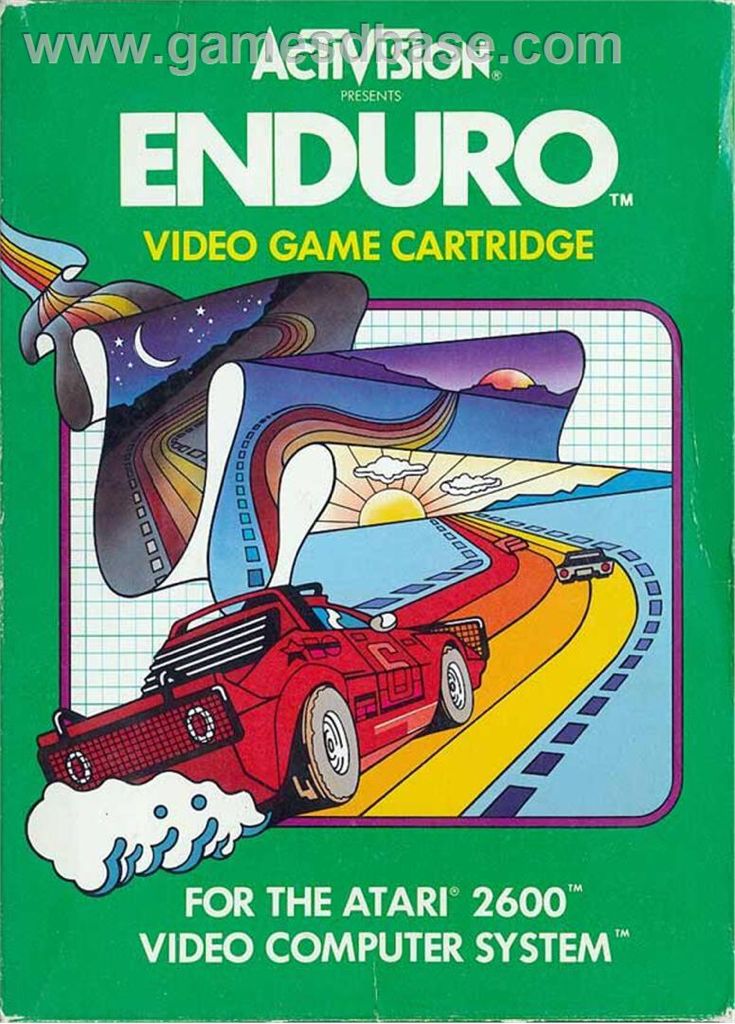 Enduro - Atari 2600 video game collectible - Main Image 1