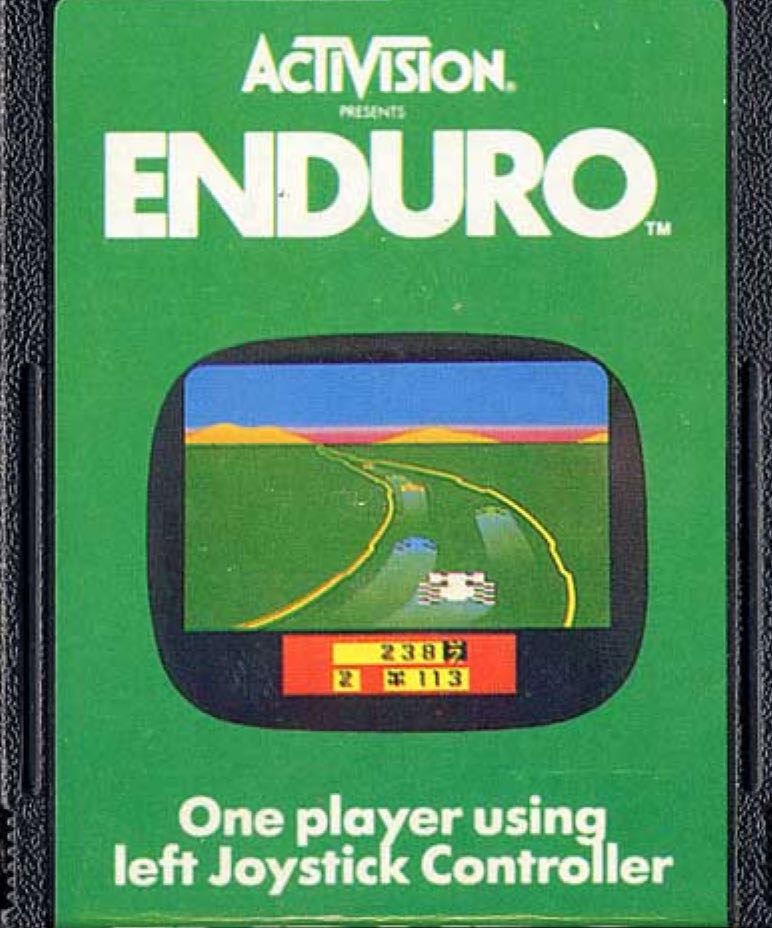 Enduro - Atari 2600 (Activision) video game collectible - Main Image 2