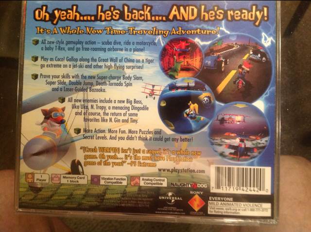 Crash Bandicoot 3 - Sony PlayStation (Sony Computer Entertainment - 1) video game collectible [Barcode 711719424420] - Main Image 2