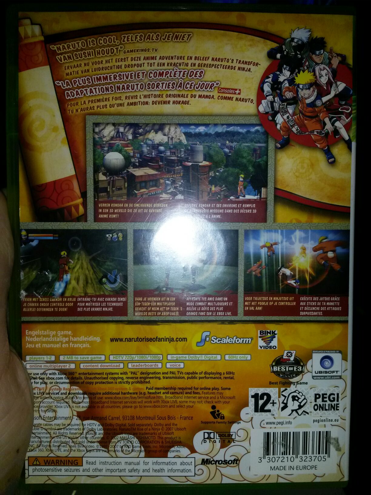 Naruto Rise Of A Ninja - Microsoft Xbox 360 (Ubisoft - 1-2) video game collectible [Barcode 3307210323705] - Main Image 2