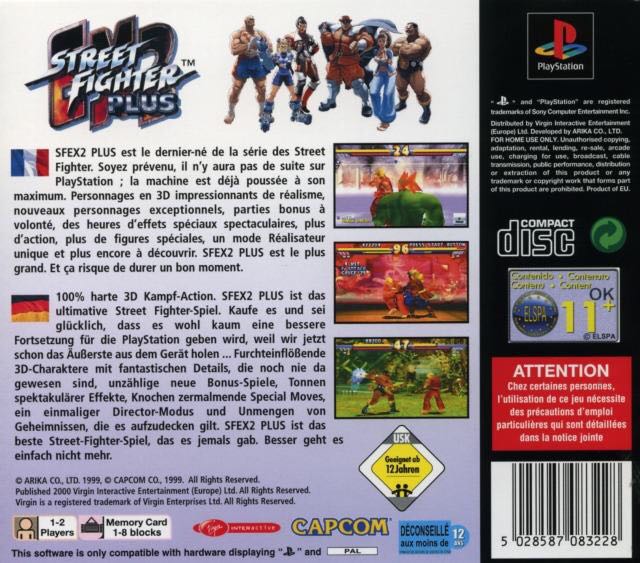 Street Fighter EX2 Plus - Sony PlayStation video game collectible [Barcode 5028587085437] - Main Image 2