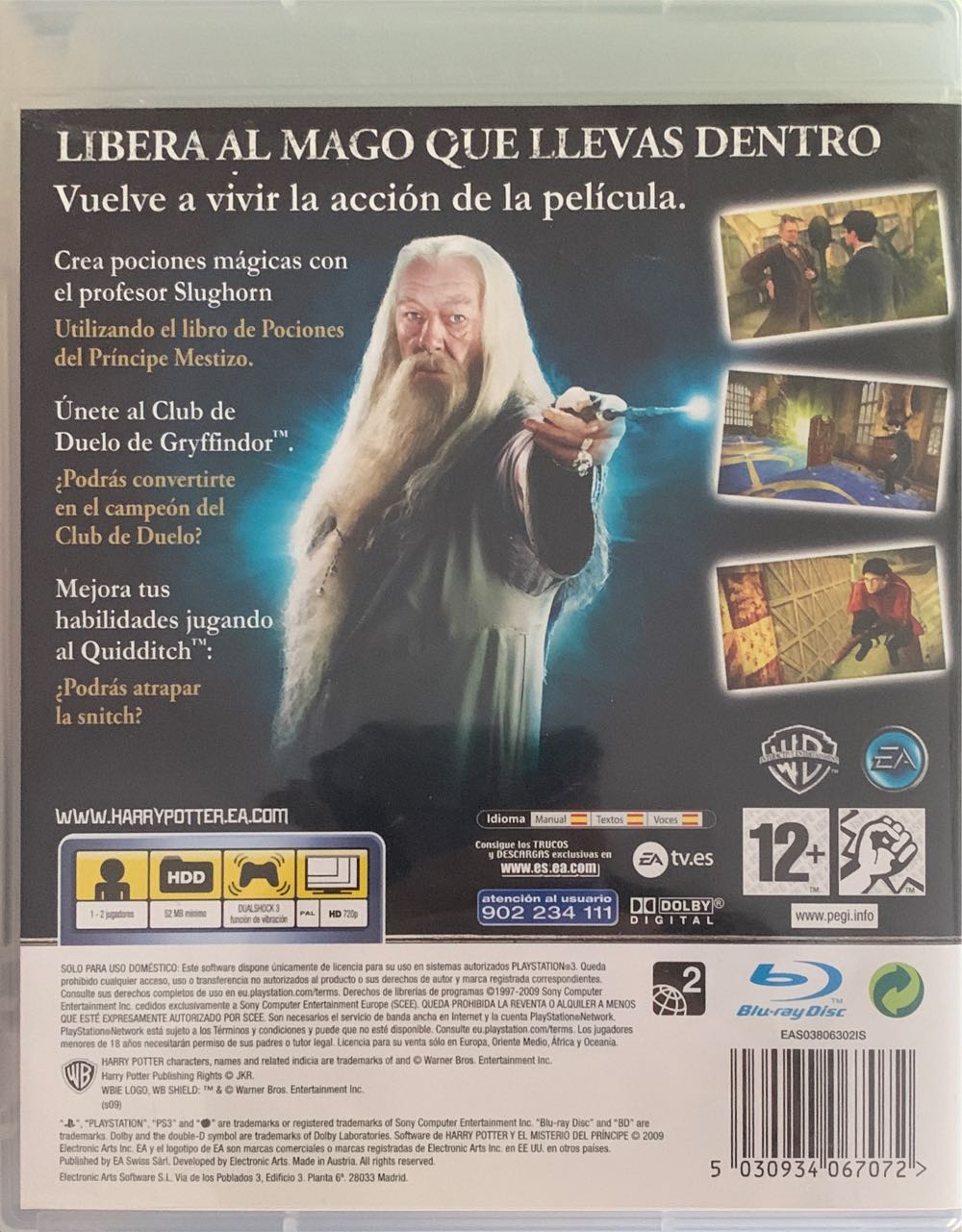 Harry Potter y el Misterio del Príncipe - Sony PlayStation 3 (PS3) video game collectible [Barcode 5030934067072] - Main Image 2