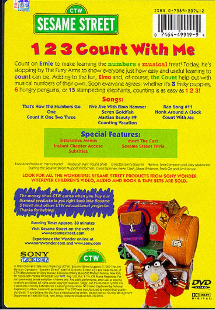 Sesame Street 123 - Nintendo Entertainment System (NES) video game collectible - Main Image 2