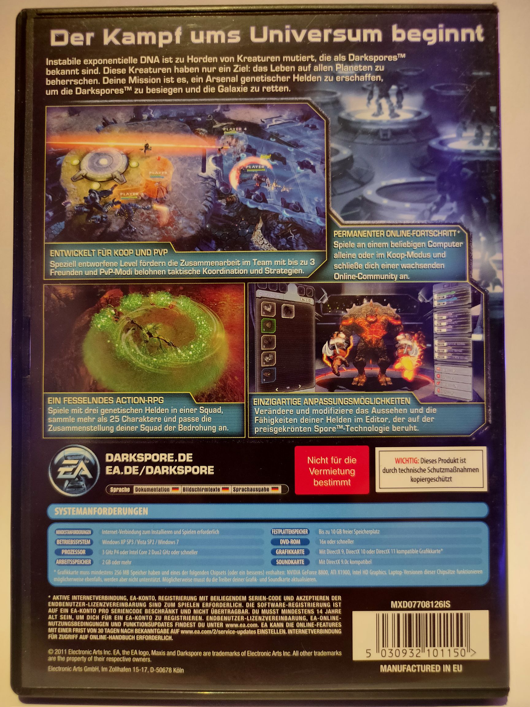 Dark Spore : Limited Edition - PC video game collectible [Barcode 5030932101150] - Main Image 2