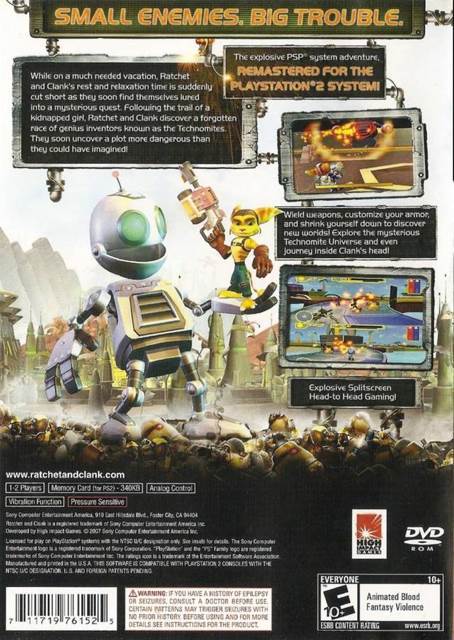 Ratchet & Clank: Size Matters - Sony PlayStation 2 (PS2) (Sony Computer Entertainment - 2) video game collectible [Barcode 711719761525] - Main Image 2