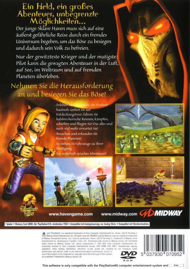Haven: Call of the King - Sony PlayStation 2 (PS2) video game collectible [Barcode 5037930070945] - Main Image 2