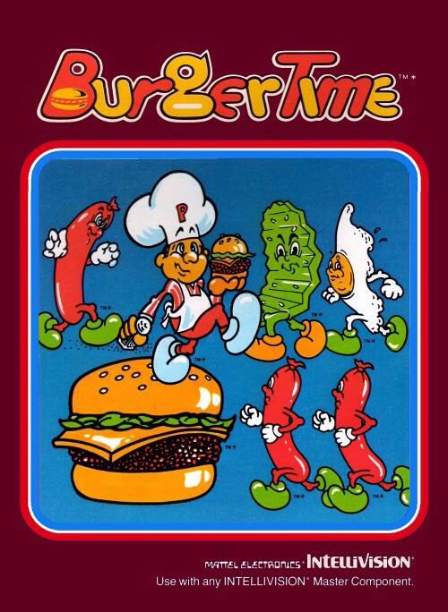 BurgerTime - Intellivision video game collectible - Main Image 1