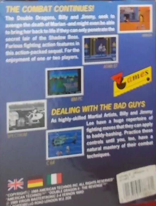 Double Dragon II: The Revenge - Atari ST video game collectible [Barcode 5012967110949] - Main Image 2