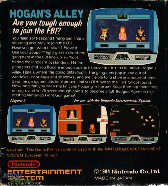 Hogan’s Alley - Nintendo Entertainment System (NES) (Nintendo - 1) video game collectible [Barcode 074299009150] - Main Image 2