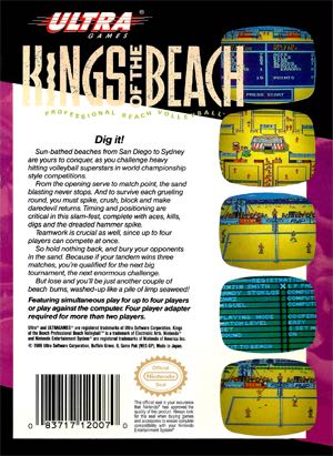 Kings of the Beach - Nintendo Entertainment System (NES) video game collectible - Main Image 2