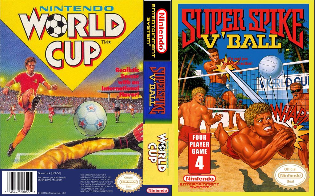 Super Spike V’Ball / Nintendo World Cup - Nintendo Entertainment System (NES) (Nintendo - 4) video game collectible - Main Image 2