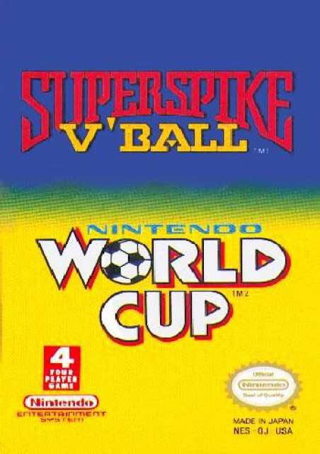 Super Spike V’Ball / Nintendo World Cup - Nintendo Entertainment System (NES) (1983, Nintendo) video game collectible - Main Image 1
