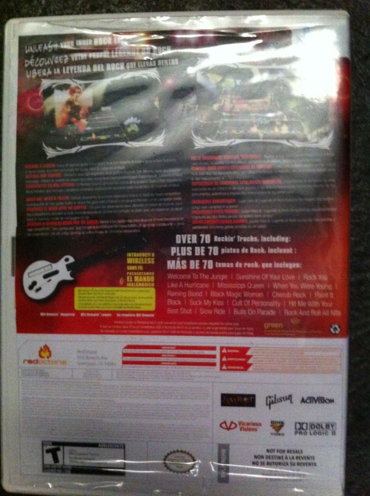 Guitar Hero: 3 Legends Of Rock - Nintendo Wii video game collectible - Main Image 2