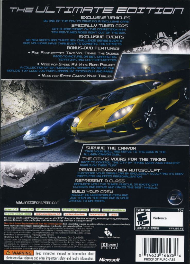 Need For Speed: Carbon Collector’s Edition - PC video game collectible [Barcode 5030942053852] - Main Image 2